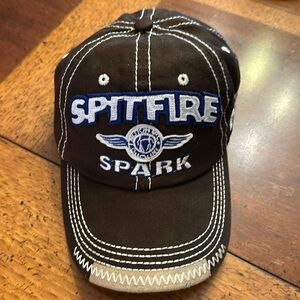 Spitfire Spark 1932 brown & white ball cap hat adjustable for most sizes